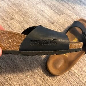 Birkenstock Black Single-Strap Slide Sandal